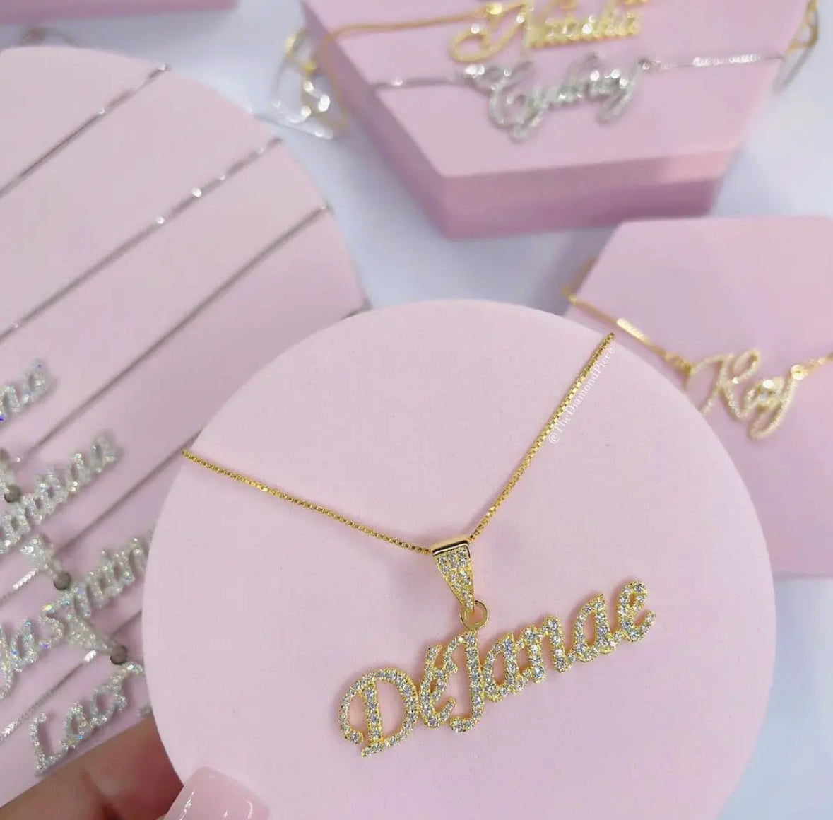 Mini name necklace