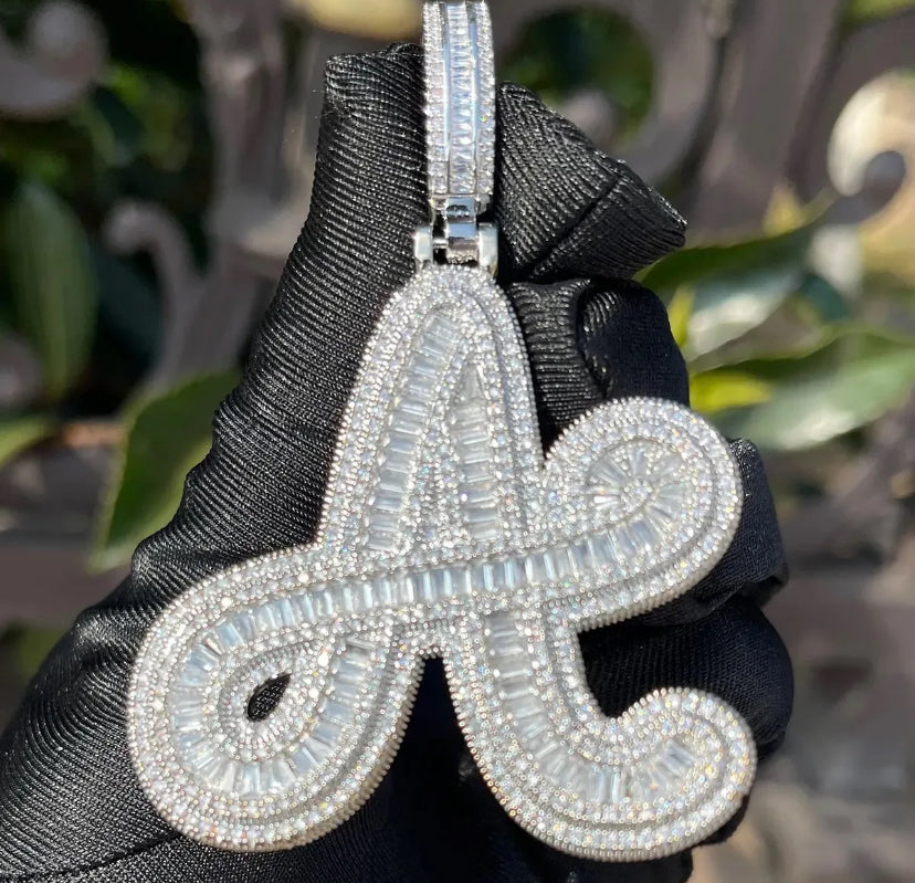 Ice me out letter pendant