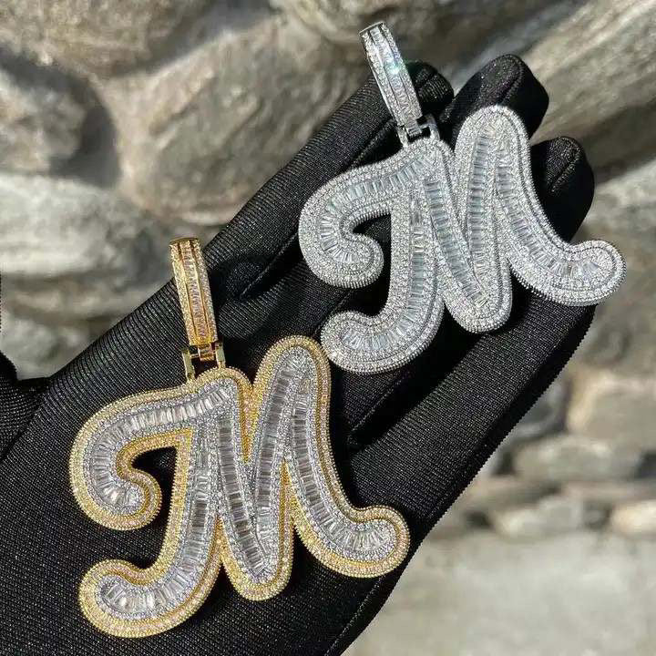 Ice me out letter pendant